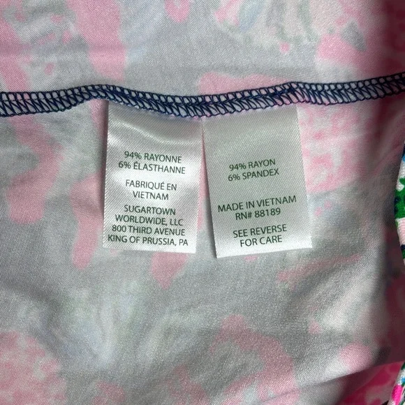 NWT Lilly Pulitzer Auralia Dress, Oyster Bay Navy Shroom With A View, - Picture 6 of 7